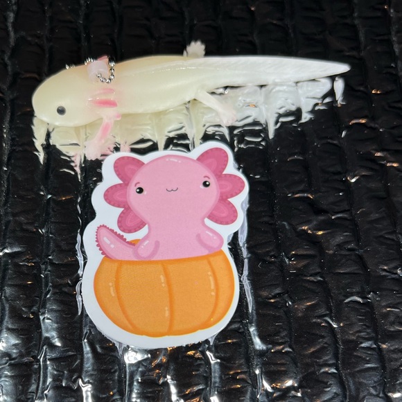PUMPKalotl Axolotl Crazy Trending WaterProof Single Decor Accent Sticker - Picture 2 of 4